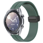 22mm Solid Color Magnetic Clasp Silicone Watch Band, For Samsung Galaxy Watch3 45mm, For Samsung Galaxy Watch 46mm, For Samsung Gear S3 Classic, For Samsung Gear S3 Frontier - DealBuddy