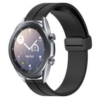 22mm Solid Color Magnetic Clasp Silicone Watch Band, For Samsung Galaxy Watch3 45mm, For Samsung Galaxy Watch 46mm, For Samsung Gear S3 Classic, For Samsung Gear S3 Frontier - DealBuddy