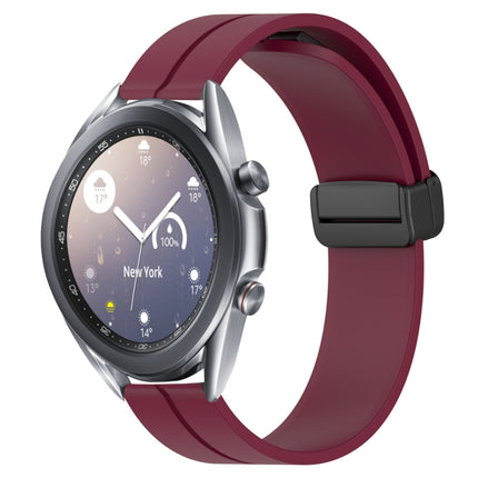 22mm Solid Color Magnetic Clasp Silicone Watch Band