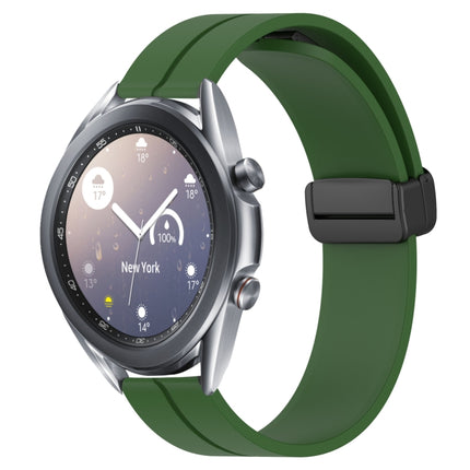 22mm Solid Color Magnetic Clasp Silicone Watch Band, For Samsung Galaxy Watch3 45mm, For Samsung Galaxy Watch 46mm, For Samsung Gear S3 Classic, For Samsung Gear S3 Frontier - DealBuddy