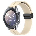 22mm Solid Color Magnetic Clasp Silicone Watch Band, For Samsung Galaxy Watch3 45mm, For Samsung Galaxy Watch 46mm, For Samsung Gear S3 Classic, For Samsung Gear S3 Frontier - DealBuddy