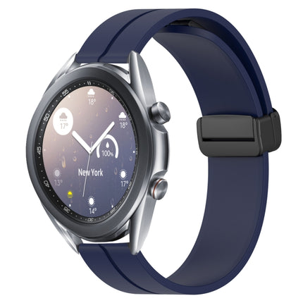 22mm Solid Color Magnetic Clasp Silicone Watch Band