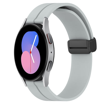 22mm Solid Color Magnetic Clasp Silicone Watch Band, For Samsung Galaxy Watch3 45mm, For Samsung Galaxy Watch 46mm, For Samsung Gear S3 Classic, For Samsung Gear S3 Frontier - DealBuddy