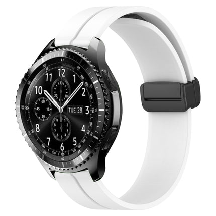 22mm Solid Color Magnetic Clasp Silicone Watch Band, For Samsung Galaxy Watch3 45mm, For Samsung Galaxy Watch 46mm, For Samsung Gear S3 Classic, For Samsung Gear S3 Frontier - DealBuddy