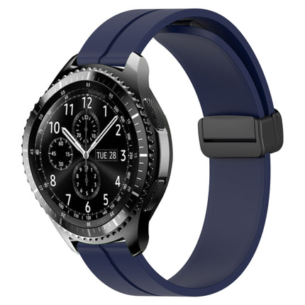22mm Solid Color Magnetic Clasp Silicone Watch Band