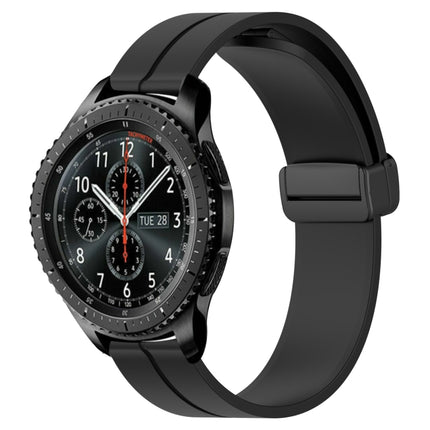 22mm Solid Color Magnetic Clasp Silicone Watch Band
