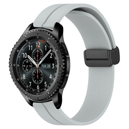 22mm Solid Color Magnetic Clasp Silicone Watch Band