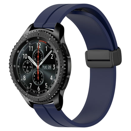 22mm Solid Color Magnetic Clasp Silicone Watch Band