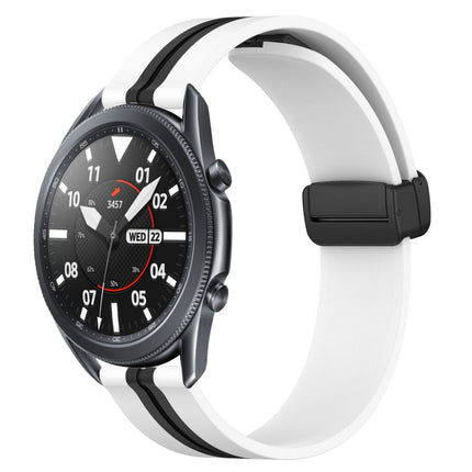 22mm Folding Magnetic Clasp Silicone Watch Band, For Samsung Galaxy Watch3 45mm, For Samsung Galaxy Watch 46mm, For Samsung Gear S3 Classic, For Samsung Gear S3 Frontier - DealBuddy