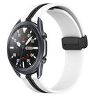 22mm Folding Magnetic Clasp Silicone Watch Band, For Samsung Galaxy Watch3 45mm, For Samsung Galaxy Watch 46mm, For Samsung Gear S3 Classic, For Samsung Gear S3 Frontier - DealBuddy