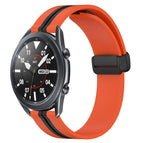 For Samsung Galaxy Watch3 45mm / Orange+Black
