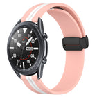 22mm Folding Magnetic Clasp Silicone Watch Band, For Samsung Galaxy Watch3 45mm, For Samsung Galaxy Watch 46mm, For Samsung Gear S3 Classic, For Samsung Gear S3 Frontier - DealBuddy