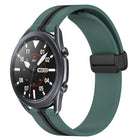 22mm Folding Magnetic Clasp Silicone Watch Band, For Samsung Galaxy Watch3 45mm, For Samsung Galaxy Watch 46mm, For Samsung Gear S3 Classic, For Samsung Gear S3 Frontier - DealBuddy