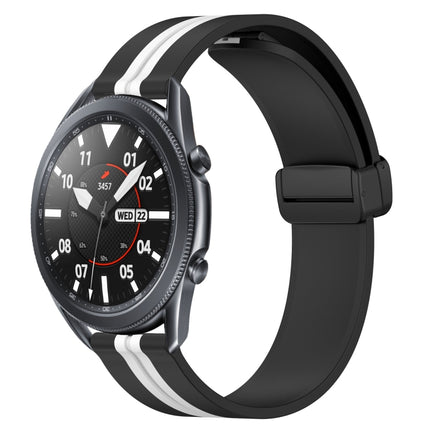 22mm Folding Magnetic Clasp Silicone Watch Band, For Samsung Galaxy Watch3 45mm, For Samsung Galaxy Watch 46mm, For Samsung Gear S3 Classic, For Samsung Gear S3 Frontier - DealBuddy