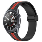22mm Folding Magnetic Clasp Silicone Watch Band, For Samsung Galaxy Watch3 45mm, For Samsung Galaxy Watch 46mm, For Samsung Gear S3 Classic, For Samsung Gear S3 Frontier - DealBuddy