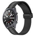 22mm Folding Magnetic Clasp Silicone Watch Band, For Samsung Galaxy Watch3 45mm, For Samsung Galaxy Watch 46mm, For Samsung Gear S3 Classic, For Samsung Gear S3 Frontier - DealBuddy