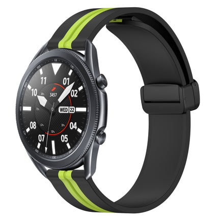 22mm Folding Magnetic Clasp Silicone Watch Band, For Samsung Galaxy Watch3 45mm, For Samsung Galaxy Watch 46mm, For Samsung Gear S3 Classic, For Samsung Gear S3 Frontier - DealBuddy