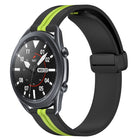22mm Folding Magnetic Clasp Silicone Watch Band, For Samsung Galaxy Watch3 45mm, For Samsung Galaxy Watch 46mm, For Samsung Gear S3 Classic, For Samsung Gear S3 Frontier - DealBuddy