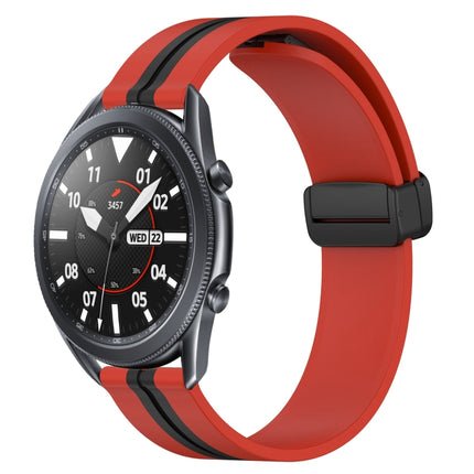 22mm Folding Magnetic Clasp Silicone Watch Band, For Samsung Galaxy Watch3 45mm, For Samsung Galaxy Watch 46mm, For Samsung Gear S3 Classic, For Samsung Gear S3 Frontier - DealBuddy