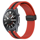 22mm Folding Magnetic Clasp Silicone Watch Band, For Samsung Galaxy Watch3 45mm, For Samsung Galaxy Watch 46mm, For Samsung Gear S3 Classic, For Samsung Gear S3 Frontier - DealBuddy