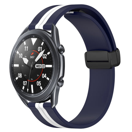22mm Folding Magnetic Clasp Silicone Watch Band, For Samsung Galaxy Watch3 45mm, For Samsung Galaxy Watch 46mm, For Samsung Gear S3 Classic, For Samsung Gear S3 Frontier - DealBuddy