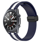 22mm Folding Magnetic Clasp Silicone Watch Band, For Samsung Galaxy Watch3 45mm, For Samsung Galaxy Watch 46mm, For Samsung Gear S3 Classic, For Samsung Gear S3 Frontier - DealBuddy