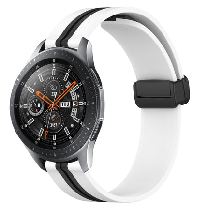 22mm Folding Magnetic Clasp Silicone Watch Band, For Samsung Galaxy Watch3 45mm, For Samsung Galaxy Watch 46mm, For Samsung Gear S3 Classic, For Samsung Gear S3 Frontier - DealBuddy