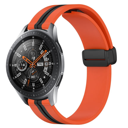 22mm Folding Magnetic Clasp Silicone Watch Band, For Samsung Galaxy Watch3 45mm, For Samsung Galaxy Watch 46mm, For Samsung Gear S3 Classic, For Samsung Gear S3 Frontier - DealBuddy