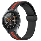 For Samsung Galaxy Watch 46mm / Black+Red