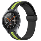 For Samsung Galaxy Watch 46mm / Black+Lime Green