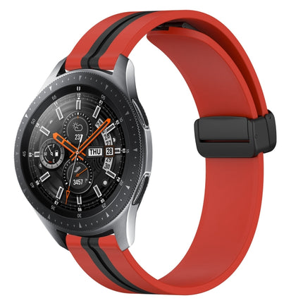 22mm Folding Magnetic Clasp Silicone Watch Band, For Samsung Galaxy Watch3 45mm, For Samsung Galaxy Watch 46mm, For Samsung Gear S3 Classic, For Samsung Gear S3 Frontier - DealBuddy