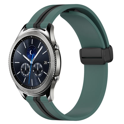 22mm Folding Magnetic Clasp Silicone Watch Band