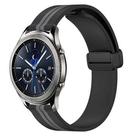 22mm Folding Magnetic Clasp Silicone Watch Band