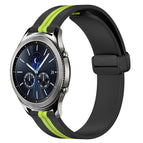 For Samsung Gear S3 Classic / Black+Lime Green