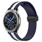 For Samsung Gear S3 Classic / Midnight Blue + White