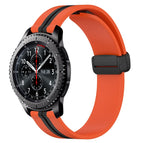 For Samsung Gear S3 Frontier / Orange+Black