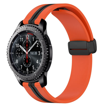 22mm Folding Magnetic Clasp Silicone Watch Band