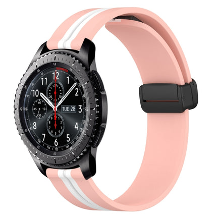 22mm Folding Magnetic Clasp Silicone Watch Band