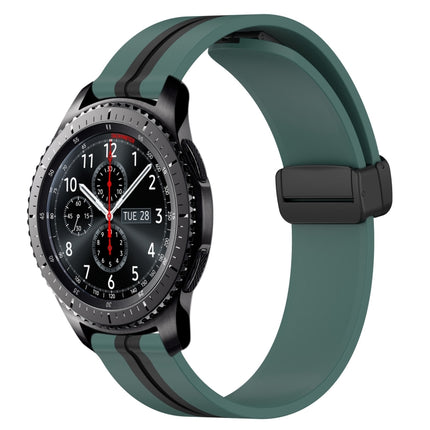 22mm Folding Magnetic Clasp Silicone Watch Band