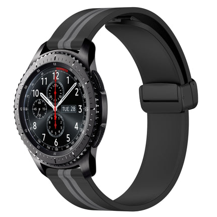 22mm Folding Magnetic Clasp Silicone Watch Band