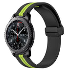 For Samsung Gear S3 Frontier / Black+Lime Green