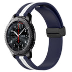 For Samsung Gear S3 Frontier / Midnight Blue + White