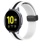 20mm Folding Magnetic Clasp Silicone Watch Band, For Samsung Galaxy Watch Active 2 40mm, For Samsung Galaxy Watch Active 2 44mm, For Samsung Galaxy Watch 42mm - DealBuddy