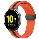 20mm Folding Magnetic Clasp Silicone Watch Band, For Samsung Galaxy Watch Active 2 40mm, For Samsung Galaxy Watch Active 2 44mm, For Samsung Galaxy Watch 42mm - DealBuddy