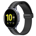 20mm Folding Magnetic Clasp Silicone Watch Band, For Samsung Galaxy Watch Active 2 40mm, For Samsung Galaxy Watch Active 2 44mm, For Samsung Galaxy Watch 42mm - DealBuddy