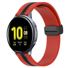 20mm Folding Magnetic Clasp Silicone Watch Band, For Samsung Galaxy Watch Active 2 40mm, For Samsung Galaxy Watch Active 2 44mm, For Samsung Galaxy Watch 42mm - DealBuddy