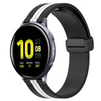 For Samsung Galaxy Watch Active 2 44mm / Black+White