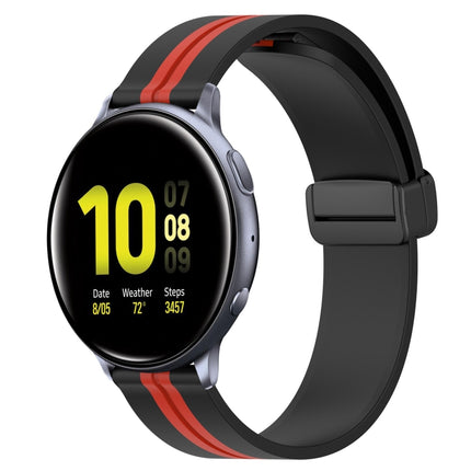 20mm Folding Magnetic Clasp Silicone Watch Band, For Samsung Galaxy Watch Active 2 40mm, For Samsung Galaxy Watch Active 2 44mm, For Samsung Galaxy Watch 42mm - DealBuddy