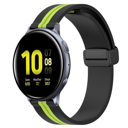 20mm Folding Magnetic Clasp Silicone Watch Band, For Samsung Galaxy Watch Active 2 40mm, For Samsung Galaxy Watch Active 2 44mm, For Samsung Galaxy Watch 42mm - DealBuddy