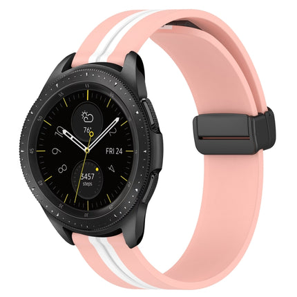 20mm Folding Magnetic Clasp Silicone Watch Band, For Samsung Galaxy Watch Active 2 40mm, For Samsung Galaxy Watch Active 2 44mm, For Samsung Galaxy Watch 42mm - DealBuddy